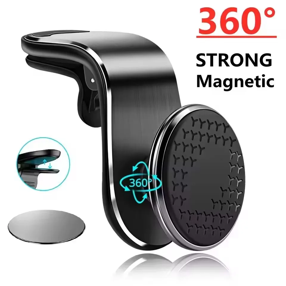 Magnetic Phone Holder For Car Vent - Suporte magnético para telemóvel, para colocar