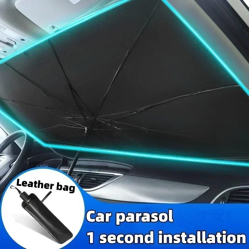 Protetor Solar para Para-brisa - Car Sunshade Windshield Umbrella Foldable avaliação e preço