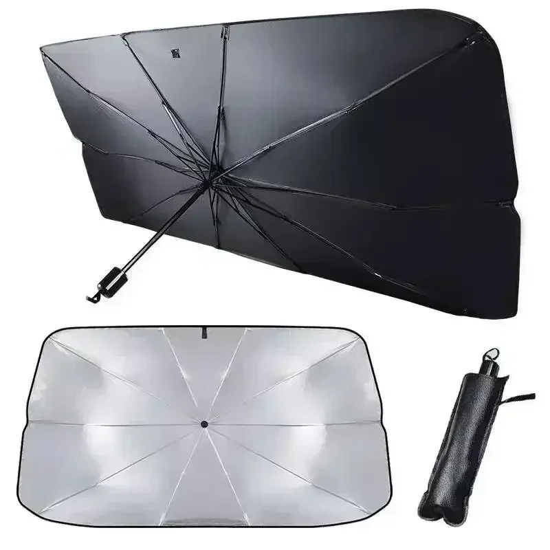 Guarda-sol dobrável para carro - Car Sunshade Windshield Umbrella Foldable avaliação e preço