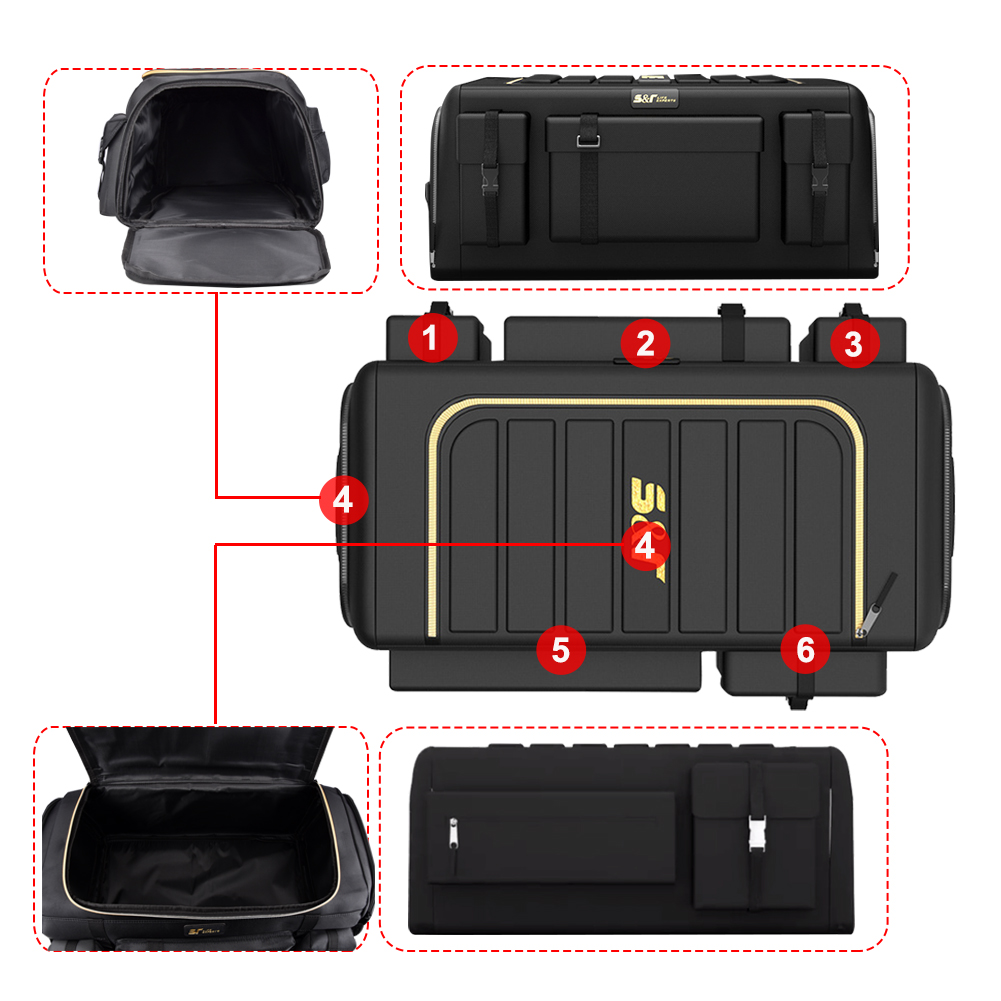 Oxford pano carro tronco organ - Car Trunk Organizer Foldable Storage Box avaliação e preço